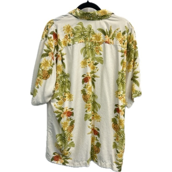Tommy Bahama Aloha Men’s 100% Silk Hawaiian Short Sleeve Top Shirt Size XL - Picture 5 of 9